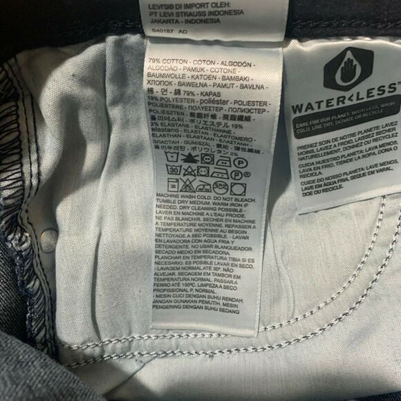 Levis 12 Medium Classic Straight Jeans Mid-Rise 31x30 Women's Denim Sculpt Soft - Picture 6 of 7